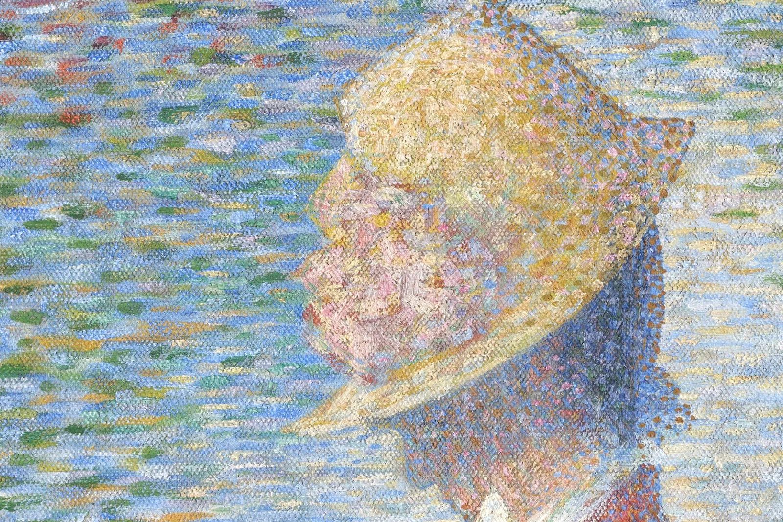 乔治·修拉《大碗岛的星期天下午》超高清大图局部 (13)