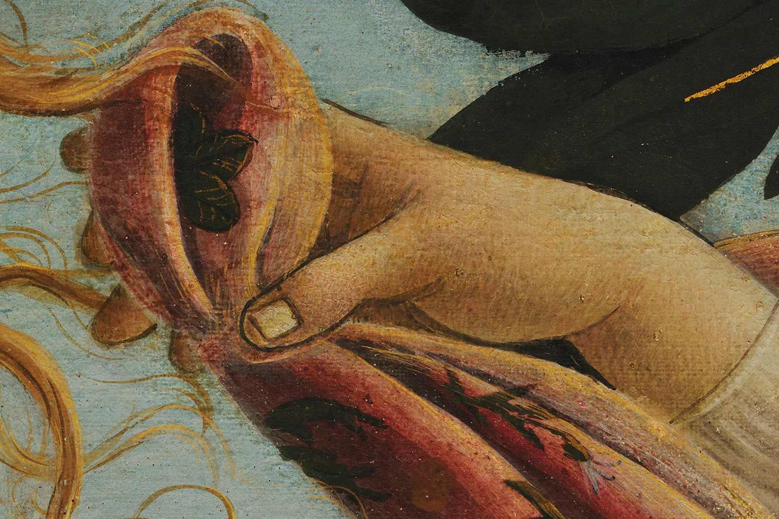 波提切利《维纳斯的诞生》超高清大图局部 (2)