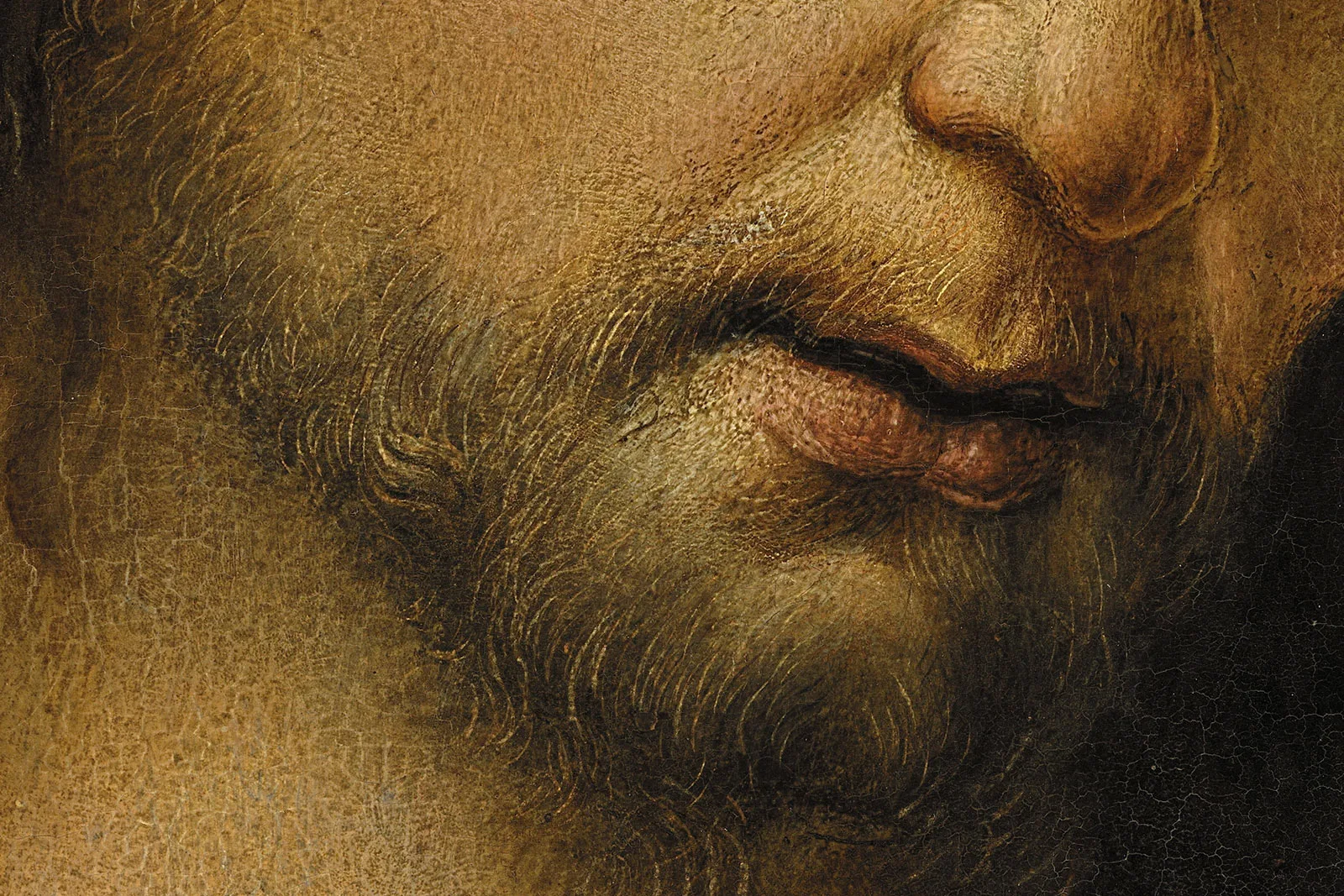 韦罗基奥工作室、达芬奇《基督受洗》超高清大图局部 (2)