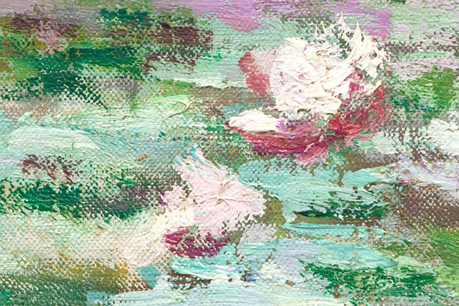 印象派莫奈作品《日本桥》高清大图局部 (1)