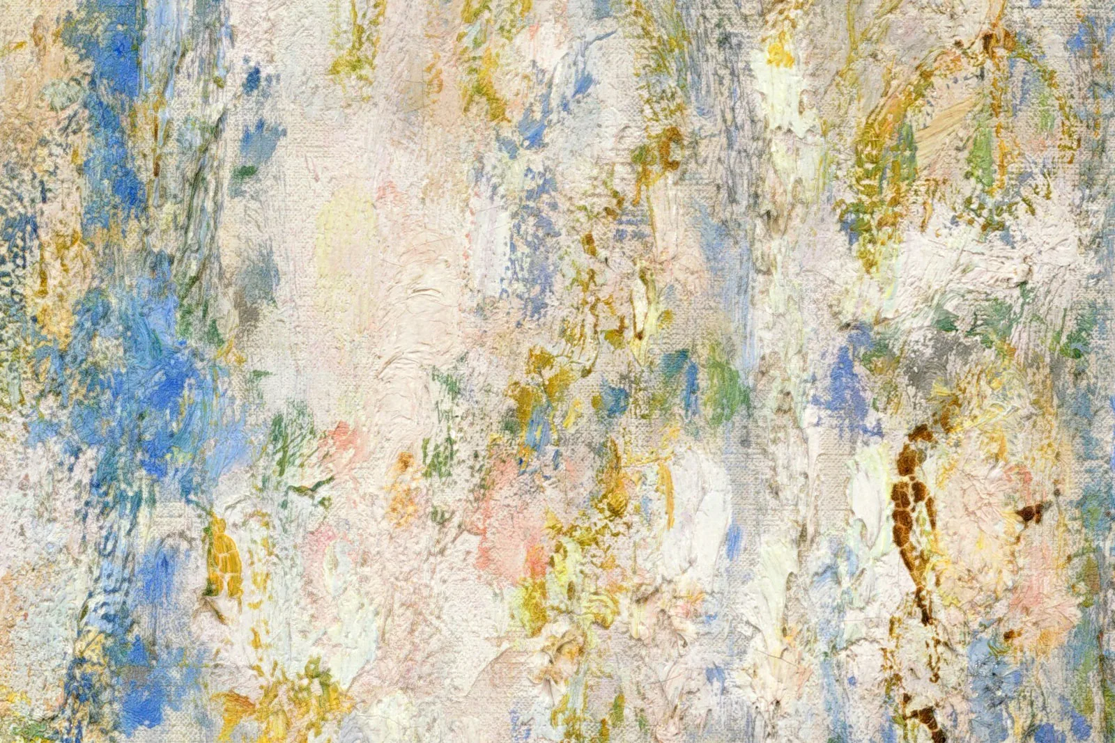 印象派莫奈作品《阳光下的鲁昂大教堂西立面》局部 (3)