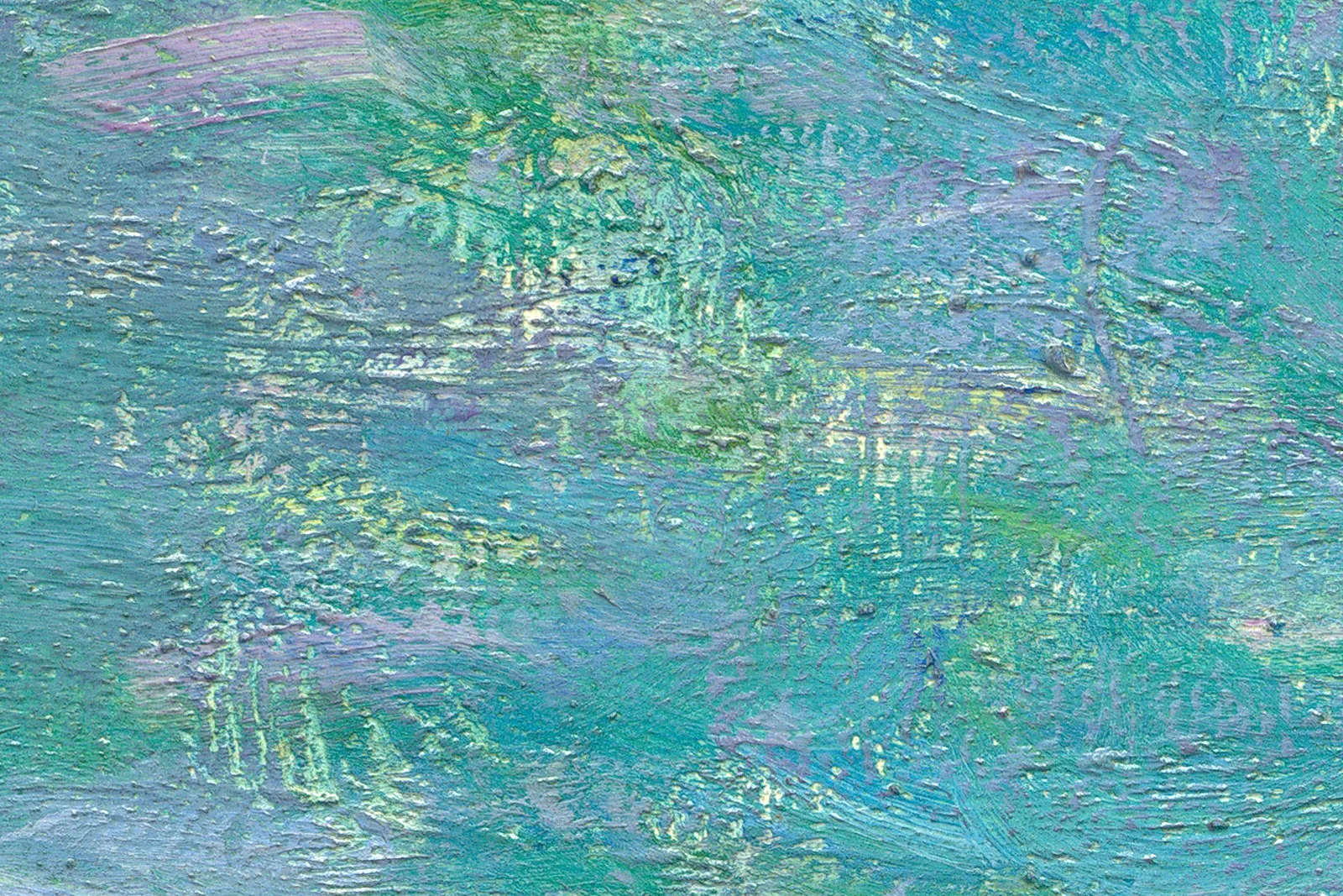 印象派莫奈油画作品《威尼斯穆拉宫》超高清大图局部 (8)