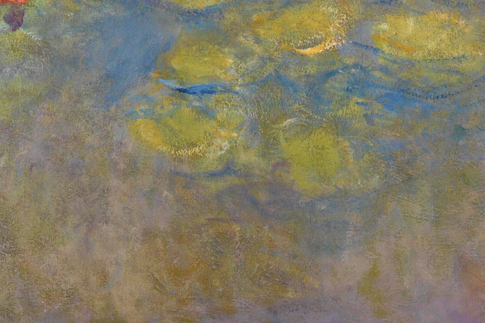 印象派莫奈《睡莲》局部 (5)