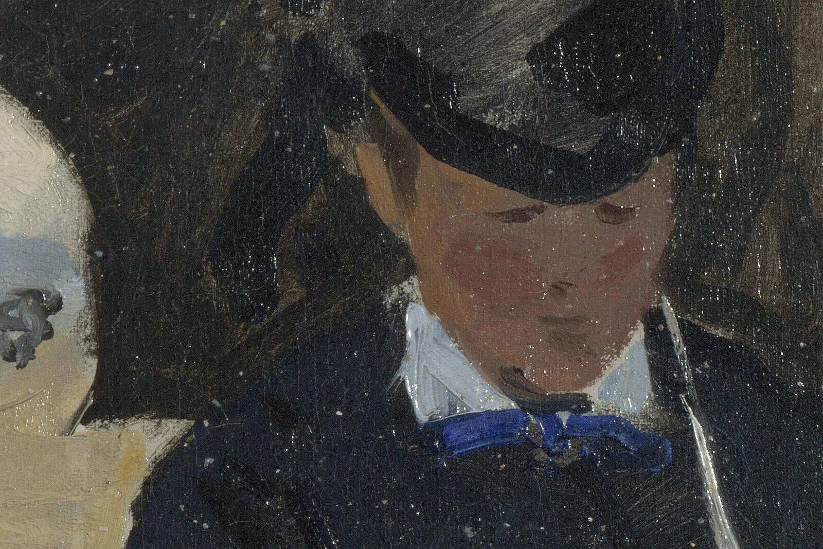 莫奈油画作品《特鲁维尔海滩》局部 (3)