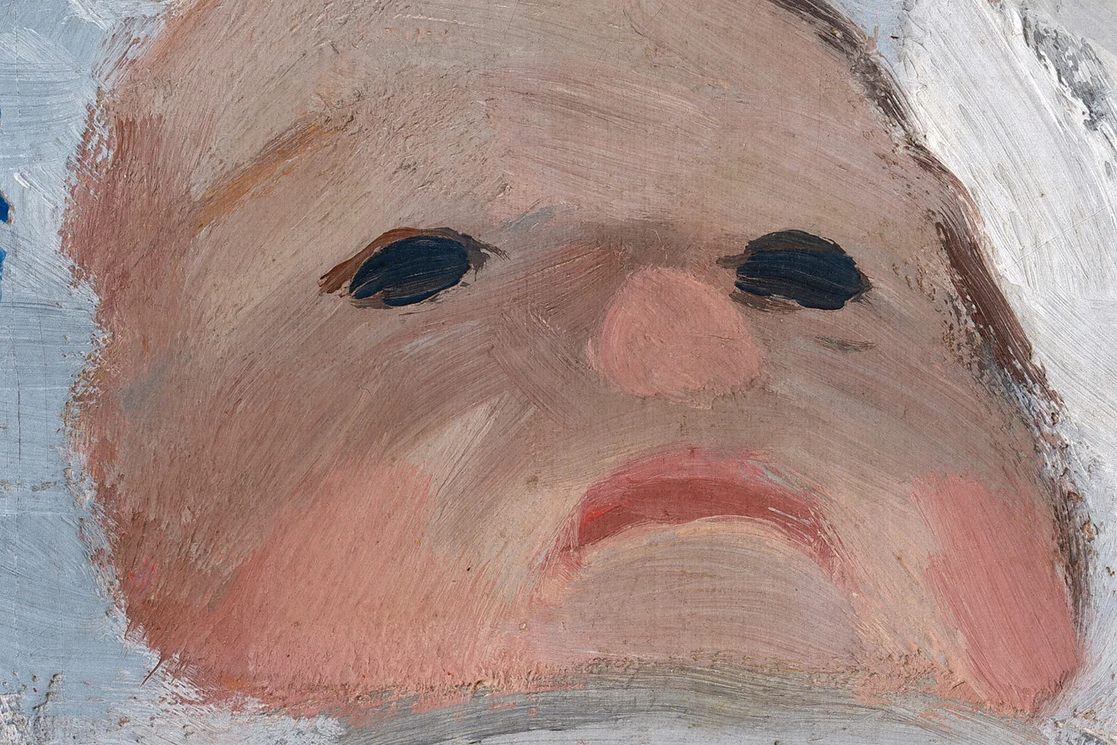 莫奈油画《摇篮——卡米尔与艺术家的儿子让》高清大图局部 (1)