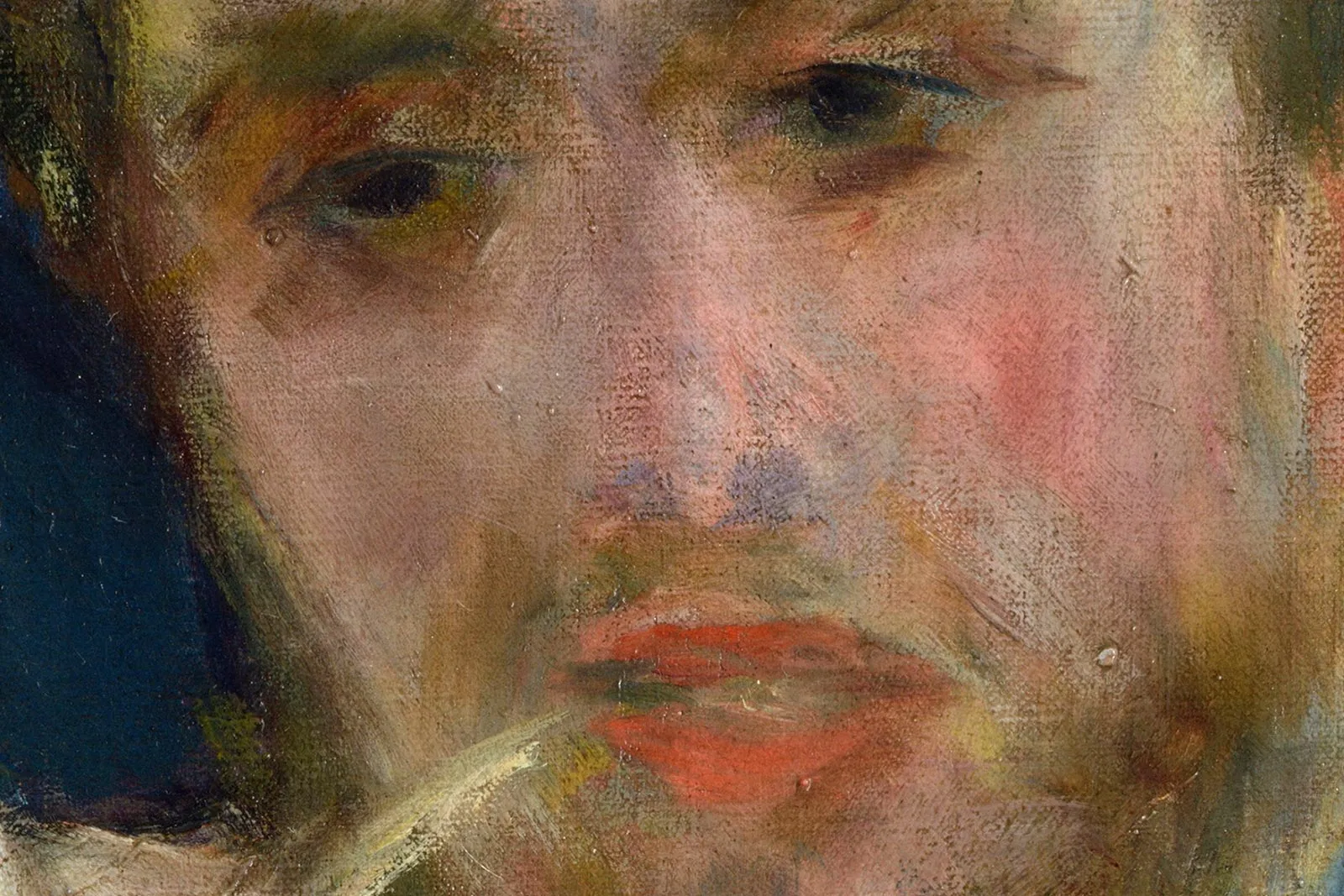 雷诺阿《红磨坊的舞会》超高清大图局部细节 (10)