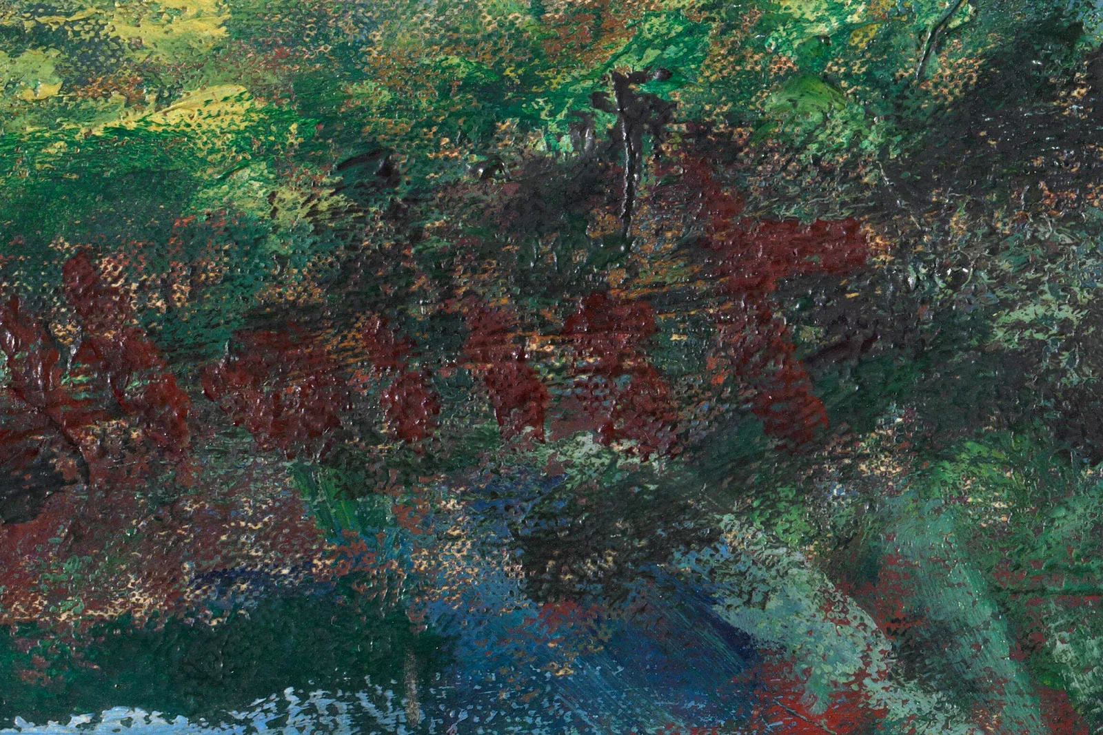 印象派莫奈作品《睡莲池》超高清大图局部 (16)