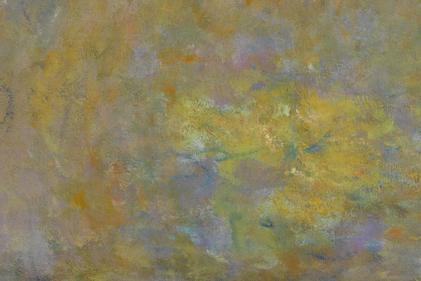 印象派莫奈《睡莲》局部 (4)