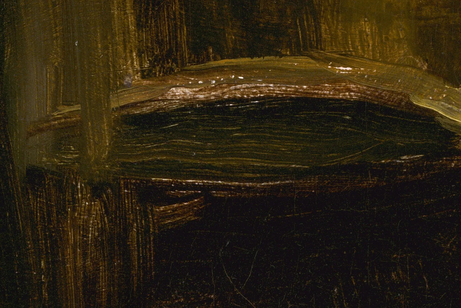 莫奈油画静物作品《瓶子、玻璃瓶、面包和葡萄酒》超高清大图局部 (7)