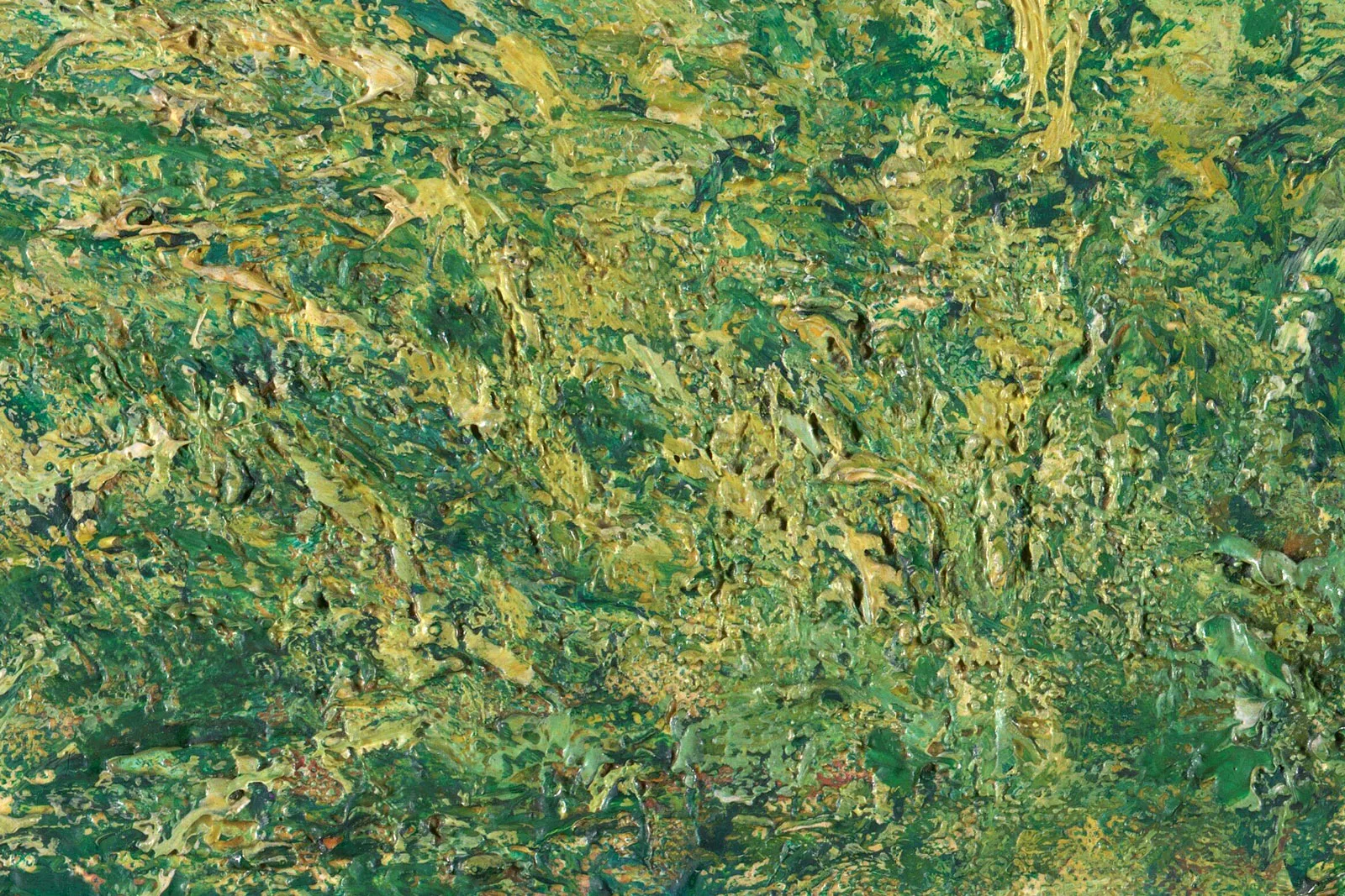 印象派莫奈作品《睡莲池》超高清大图局部 (6)