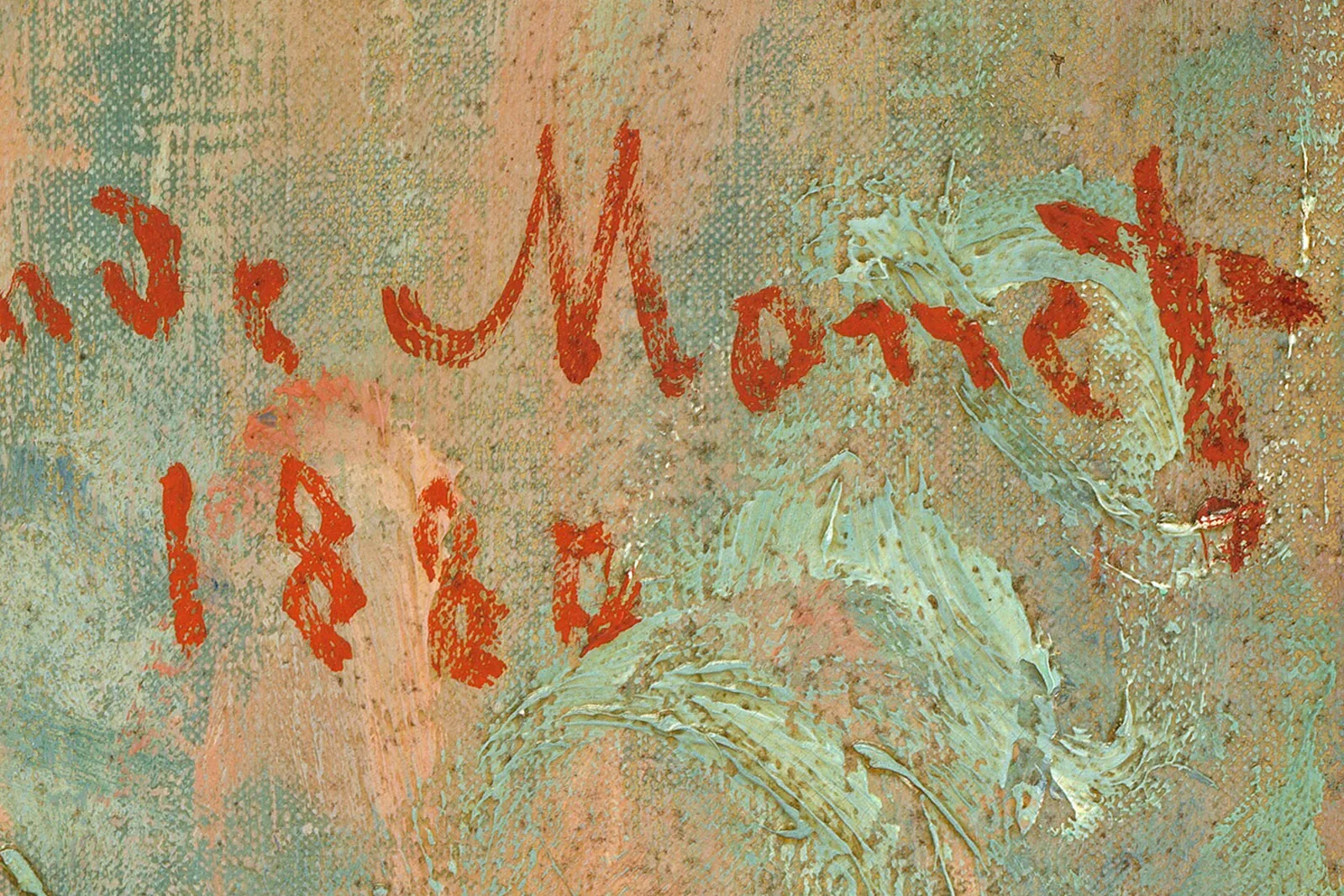 印象派莫奈油画静物花卉《菊芋花》超高清大图局部 (13)