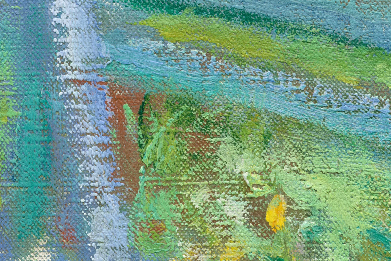 印象派莫奈作品《日本桥》高清大图局部 (9)