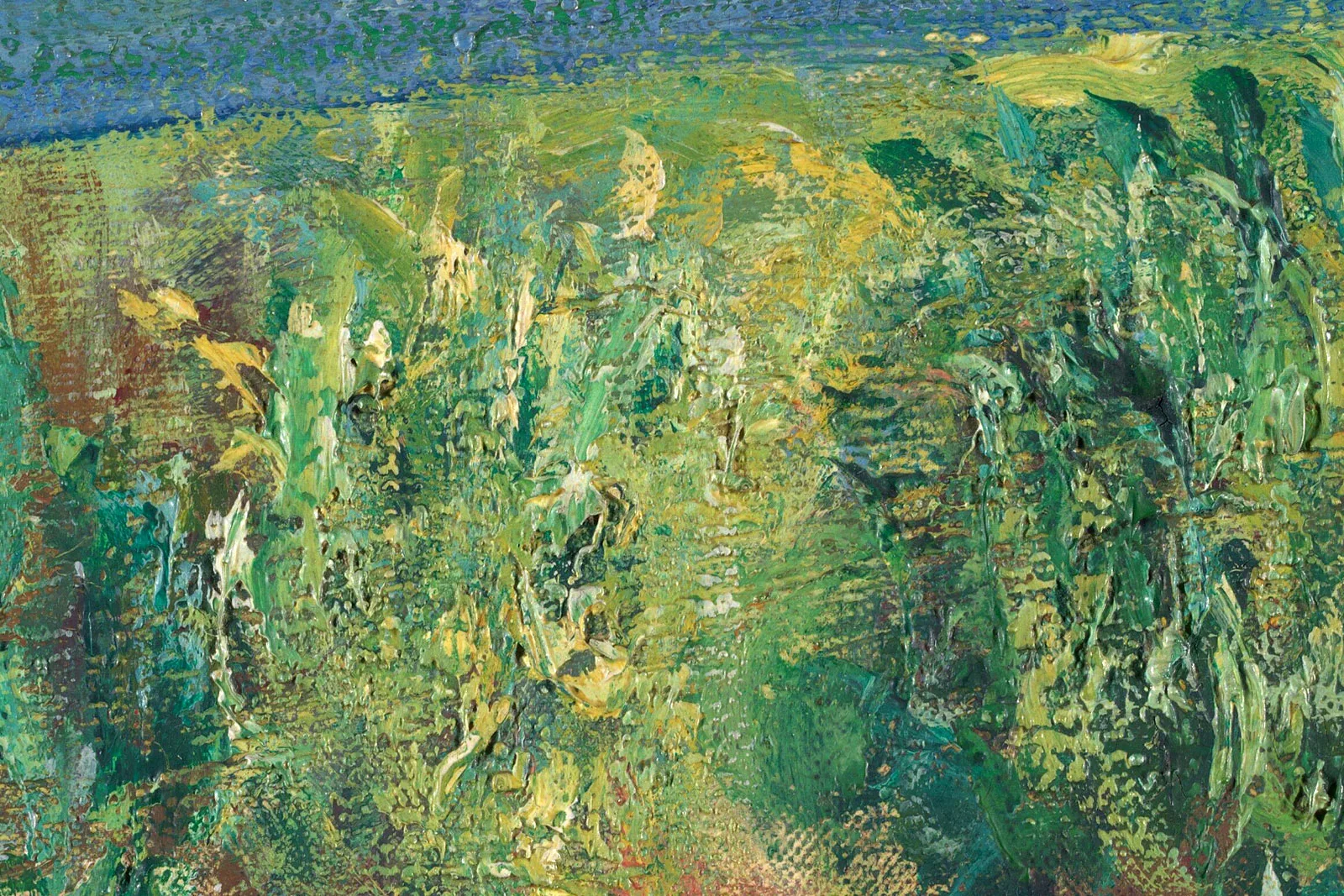 印象派莫奈作品《睡莲池》超高清大图局部 (7)