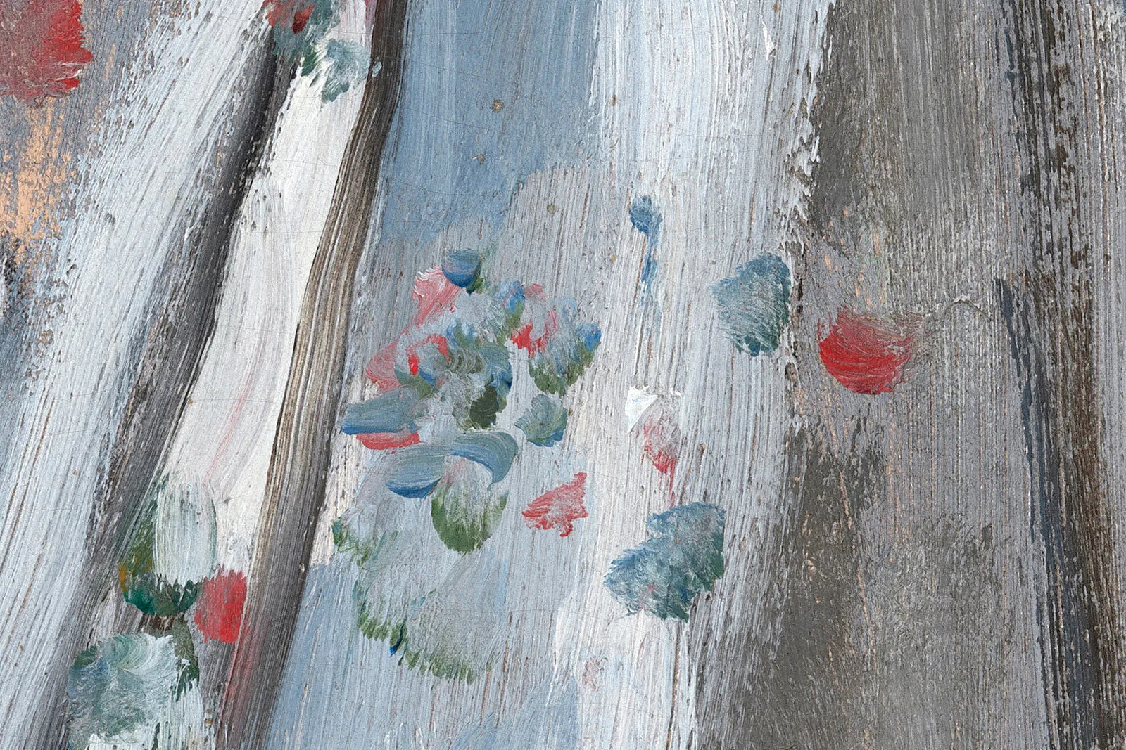 莫奈油画《摇篮——卡米尔与艺术家的儿子让》高清大图局部 (7)