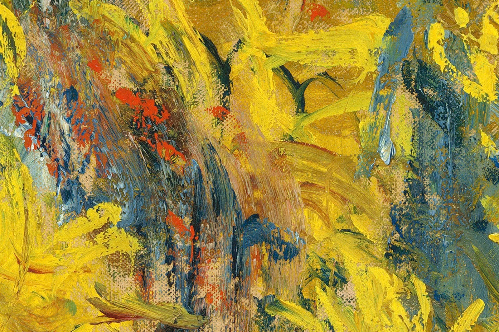 印象派莫奈油画静物花卉《菊芋花》超高清大图局部 (3)