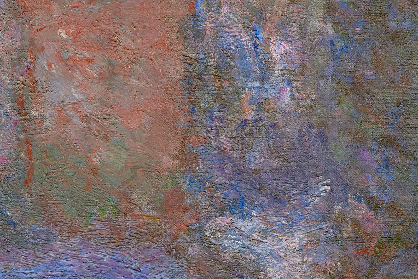 印象派莫奈油画《鲁昂大教堂西立面》局部 (5)