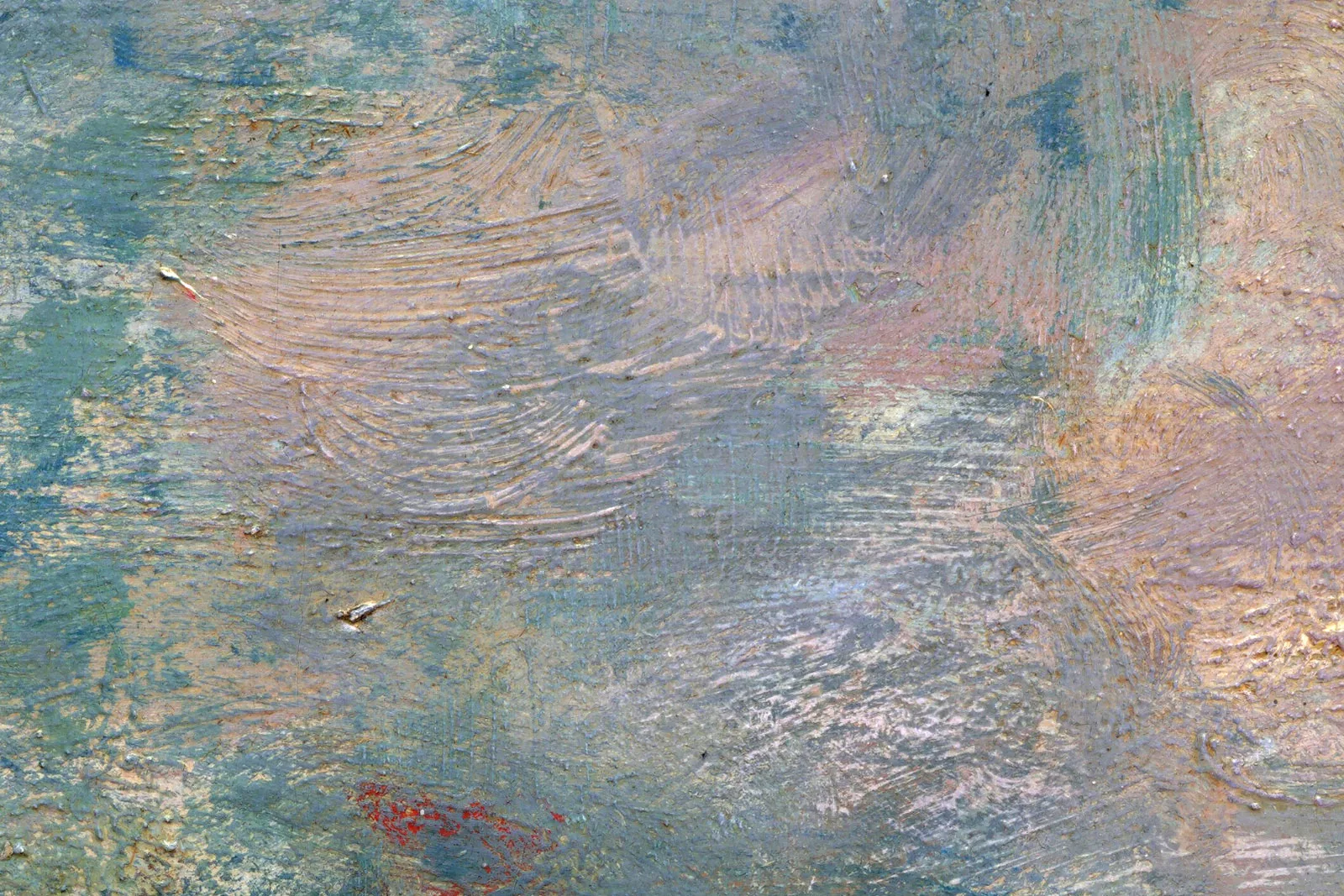 印象派克劳德·莫奈作品《滑铁卢桥,灰蒙蒙的一天》超高清大图局部 (3)