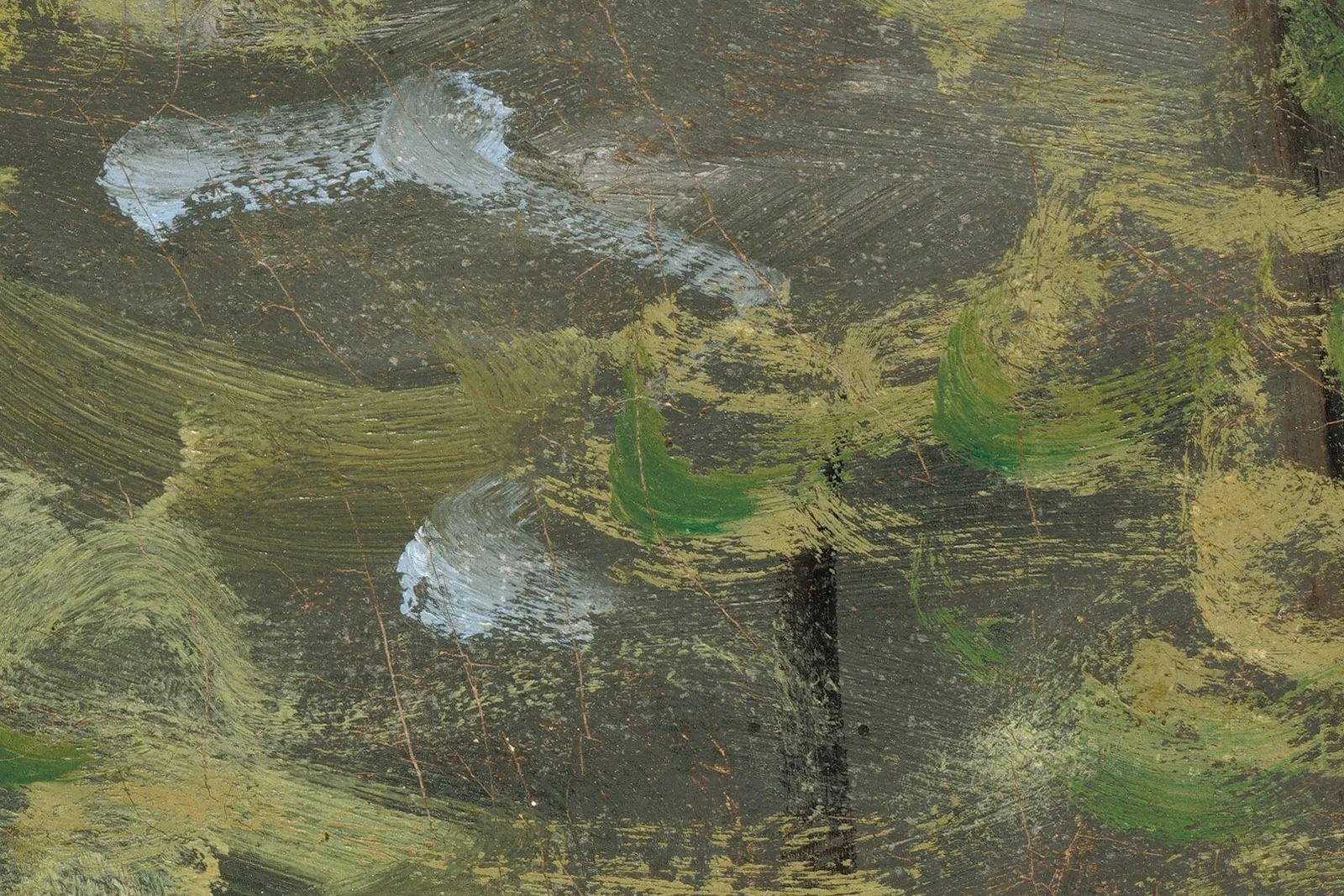 克劳德·莫奈油画人物《巴齐耶与卡米尔》高清大图局部 (6)