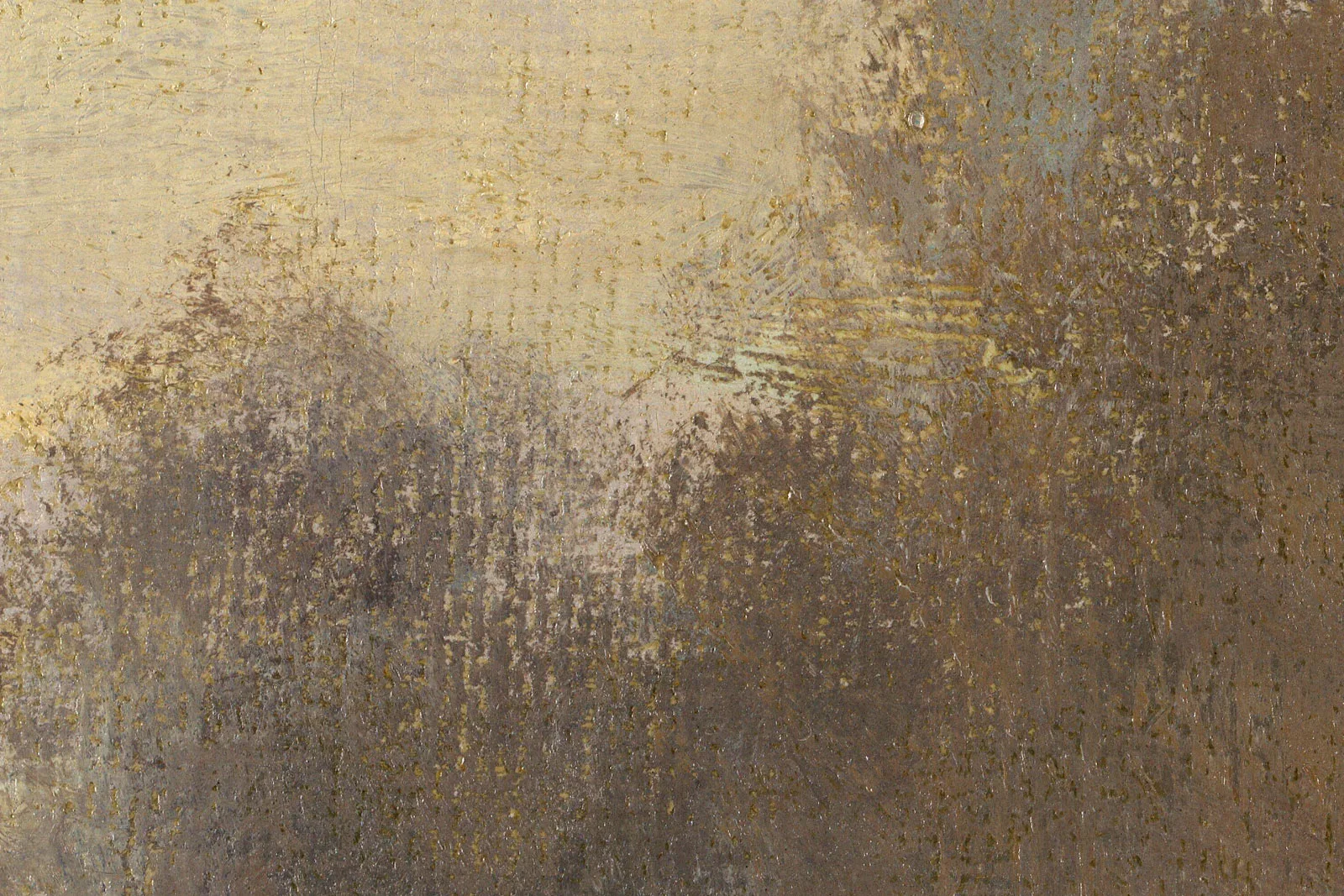 莫奈油画风景《阿让特伊的塞纳河小支流》超高清大图局部 (6)