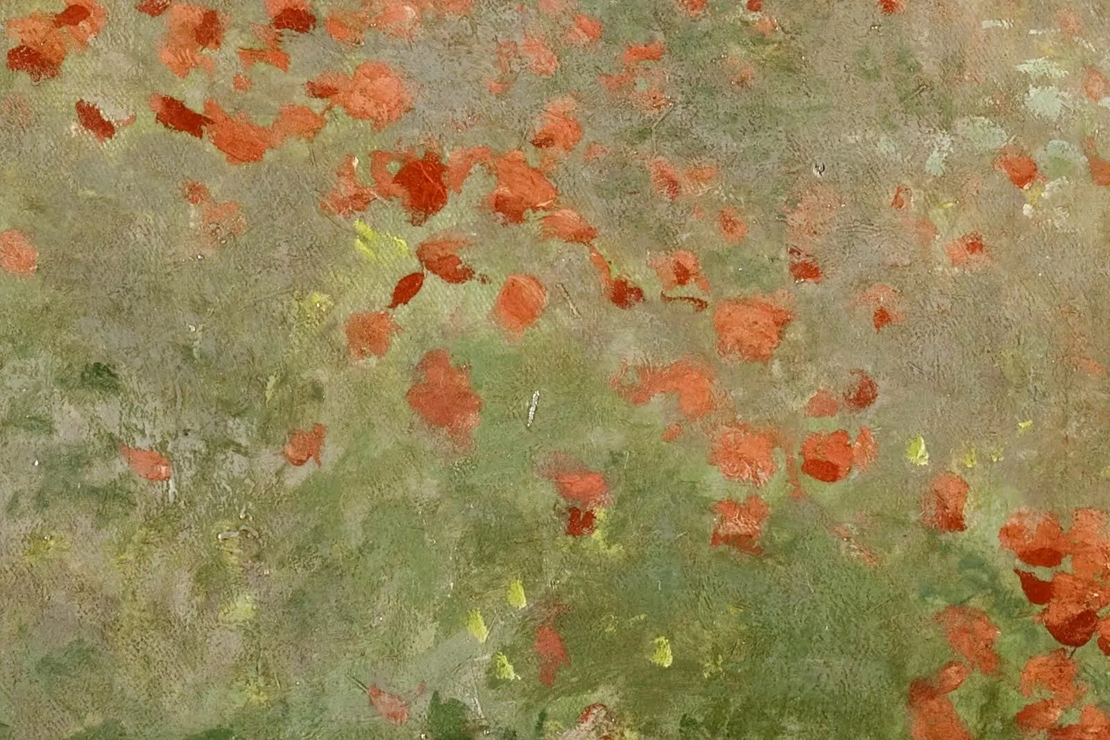 克劳德·莫奈《阿让特伊附近的野罂粟花花海》局部 (3)