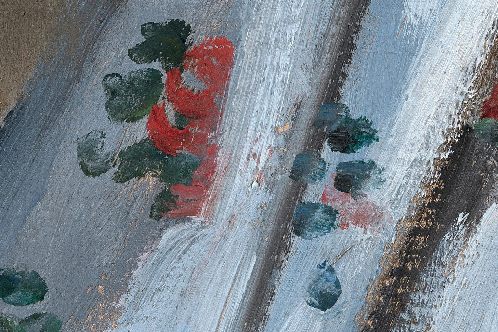 莫奈油画《摇篮——卡米尔与艺术家的儿子让》高清大图局部 (5)