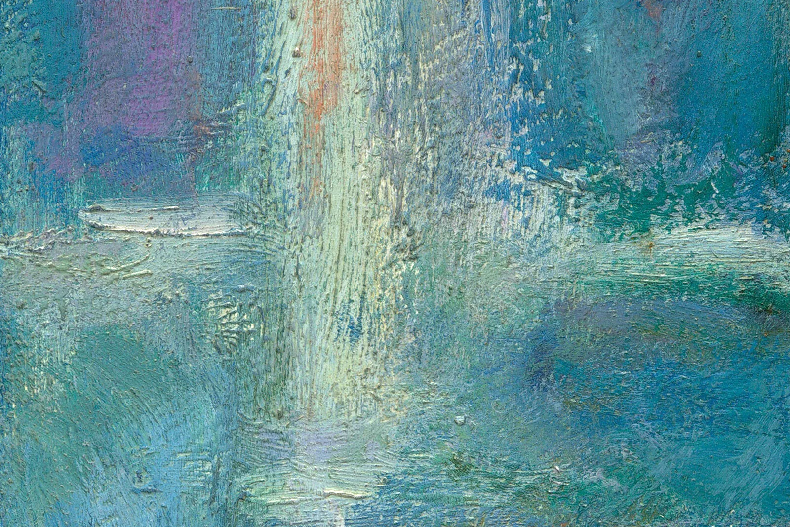 印象派莫奈油画作品《威尼斯穆拉宫》超高清大图局部 (2)