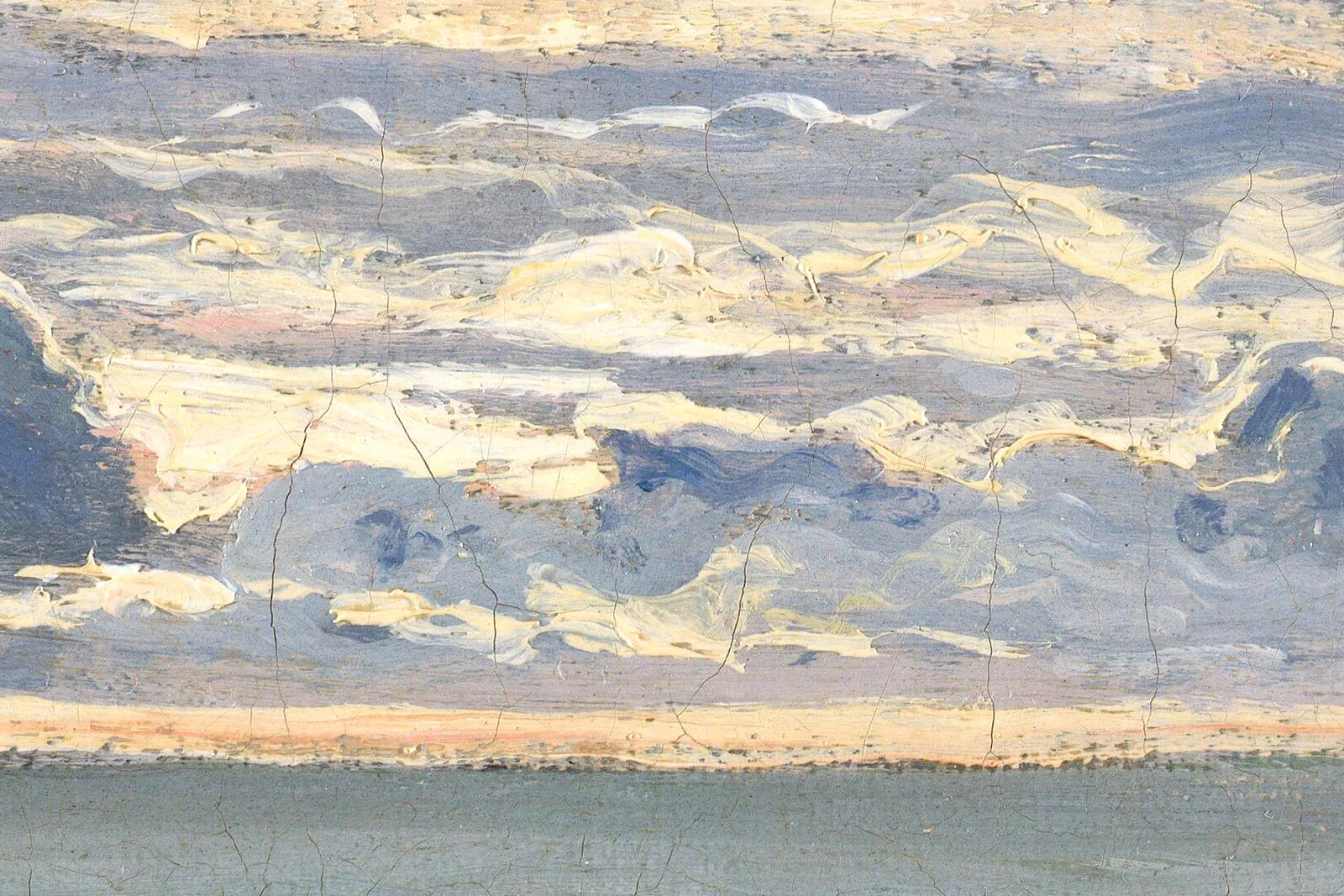 莫奈风景《拉埃沃角,圣阿德雷斯》局部 (2)