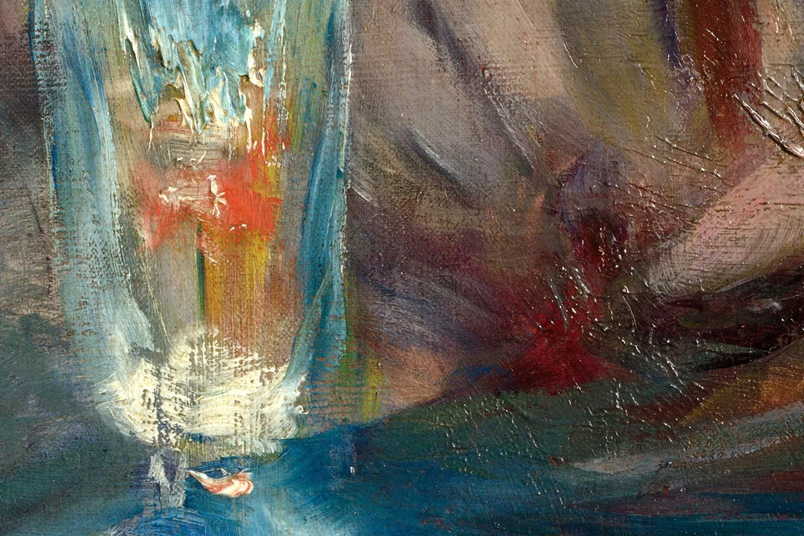 雷诺阿《红磨坊的舞会》超高清大图局部细节 (12)