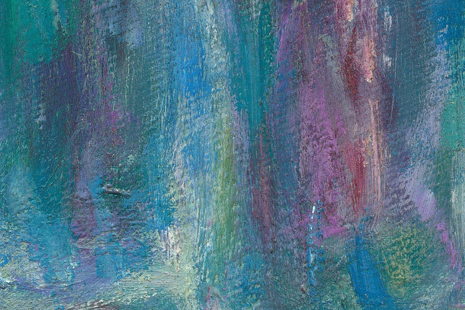 印象派莫奈油画作品《威尼斯穆拉宫》超高清大图局部 (3)