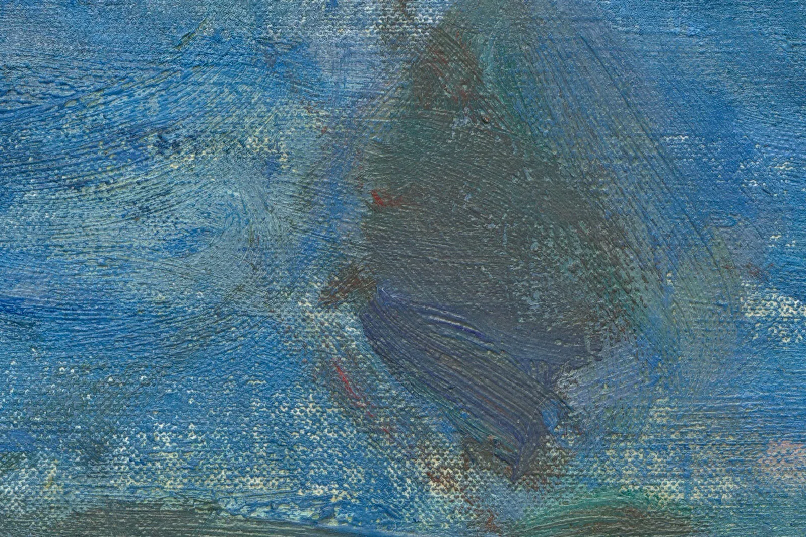 印象派莫奈油画建筑《国会大厦,日落》超高清大图局部 (4)