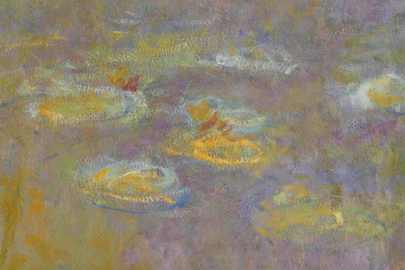 印象派莫奈《睡莲》局部 (3)