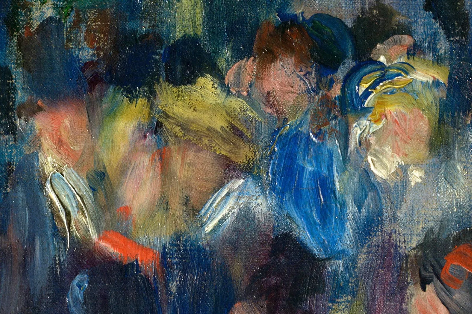 雷诺阿《红磨坊的舞会》超高清大图局部细节 (16)