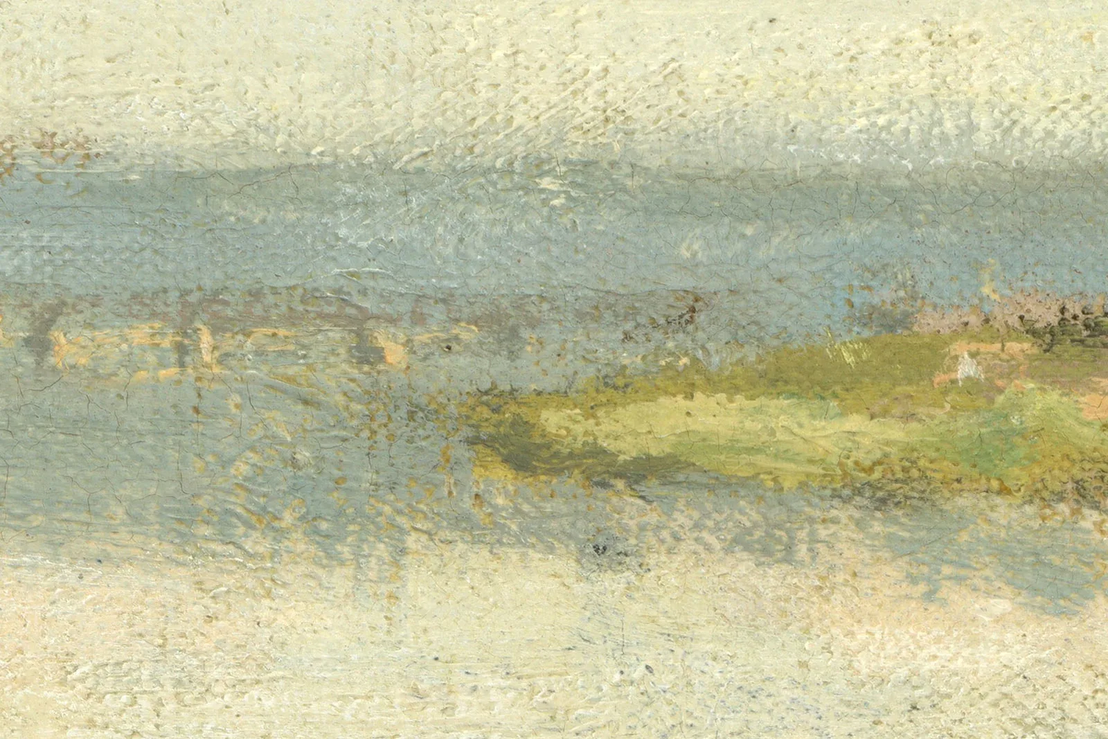 莫奈风景画《阿让特伊风景》超高清大图局部 (6)