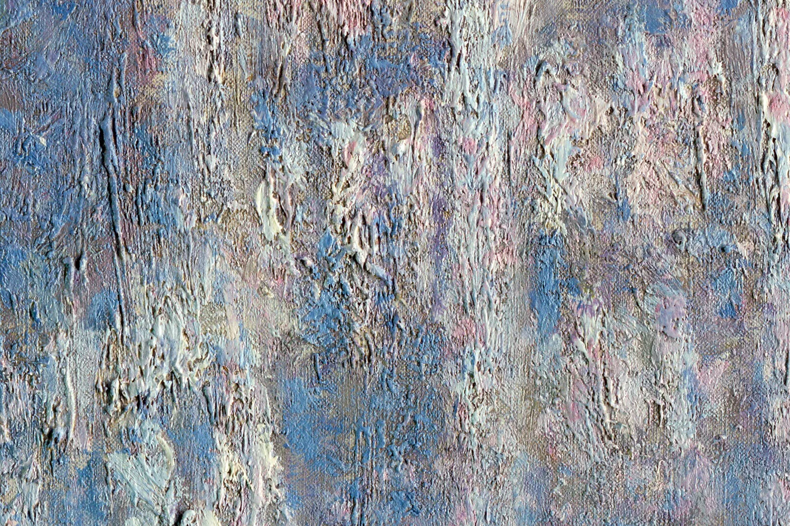 克劳德·莫奈油画《晨光中的鲁昂大教堂门廊》局部 (3)