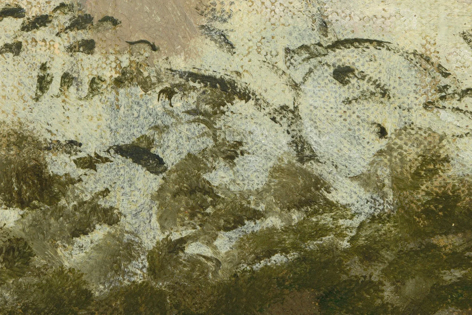 莫奈风景画《阿让特伊风景》超高清大图局部 (2)