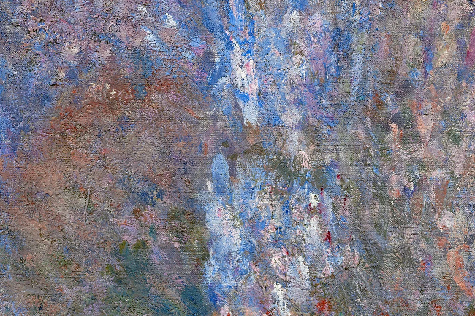 印象派莫奈油画《鲁昂大教堂西立面》局部 (4)