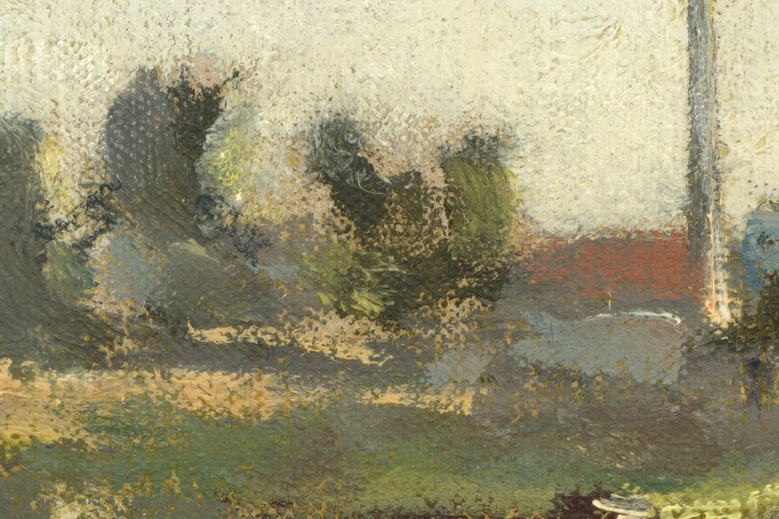 莫奈风景画《阿让特伊风景》超高清大图局部 (7)