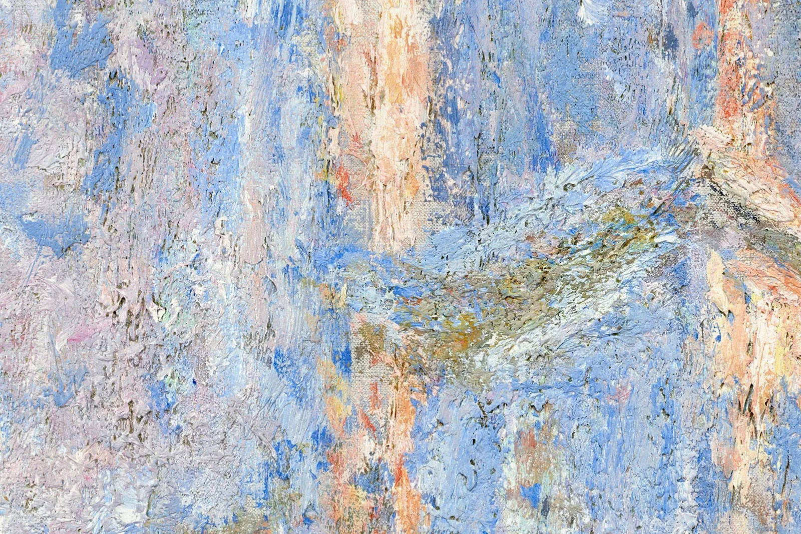 印象派莫奈油画《鲁昂大教堂西立面》局部 (6)