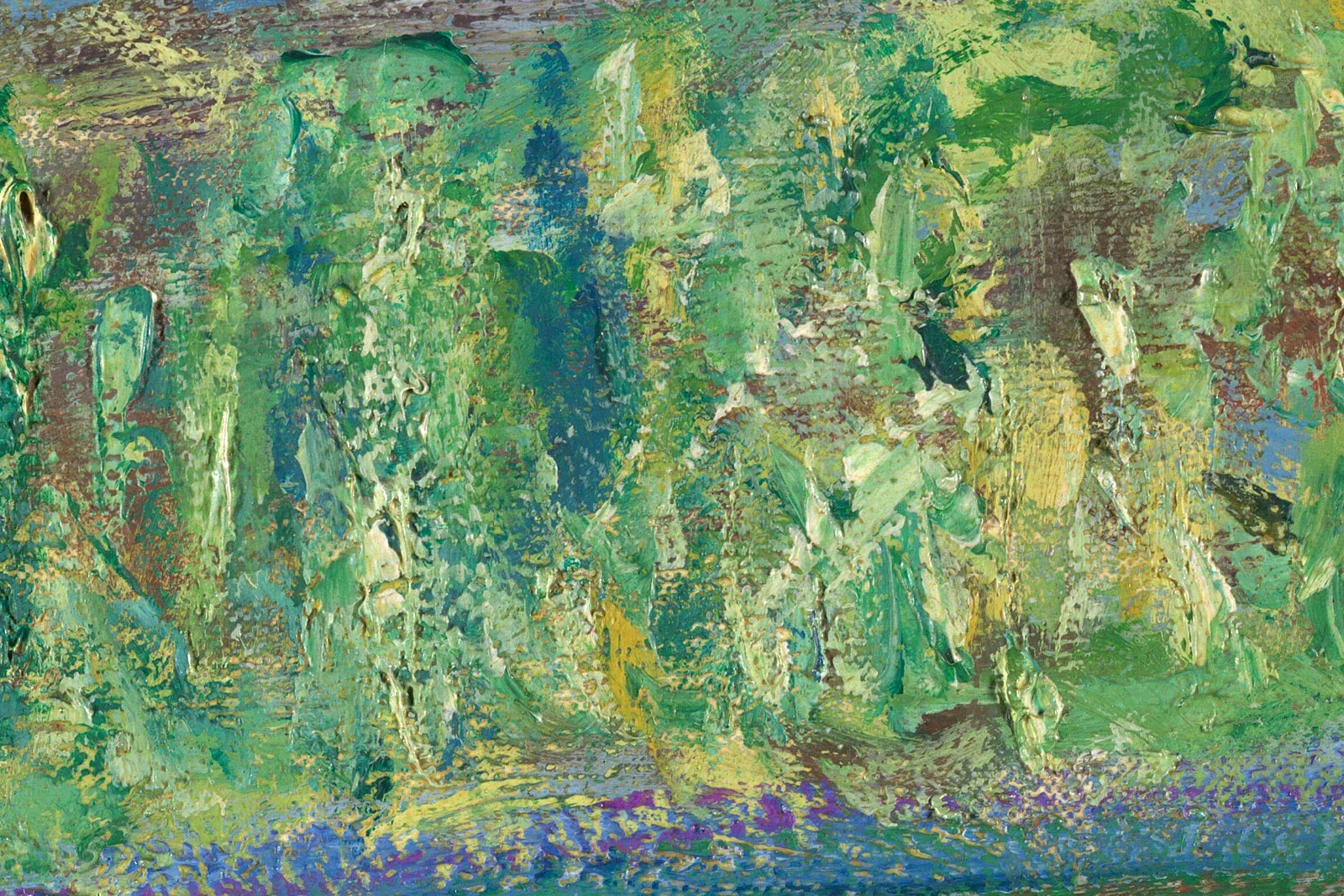 印象派莫奈作品《睡莲池》超高清大图局部 (8)