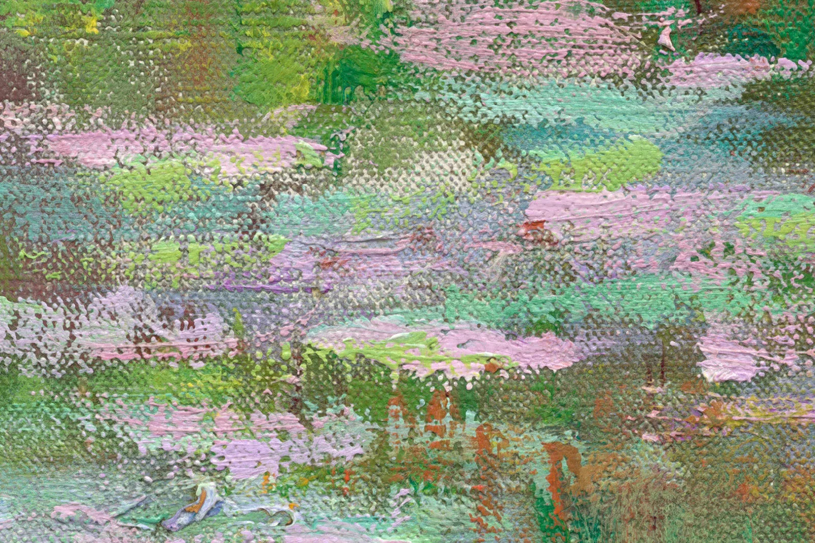 印象派莫奈作品《日本桥》高清大图局部 (7)