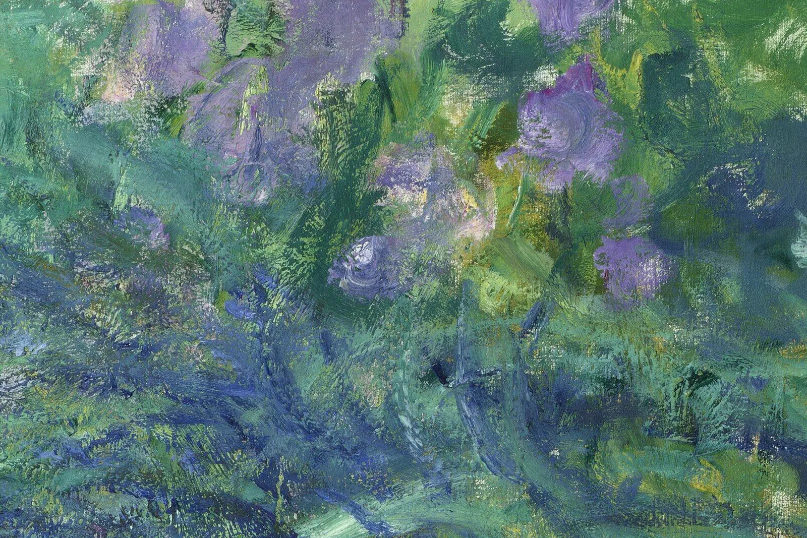 印象派莫奈作品《鸢尾花》局部 (6)