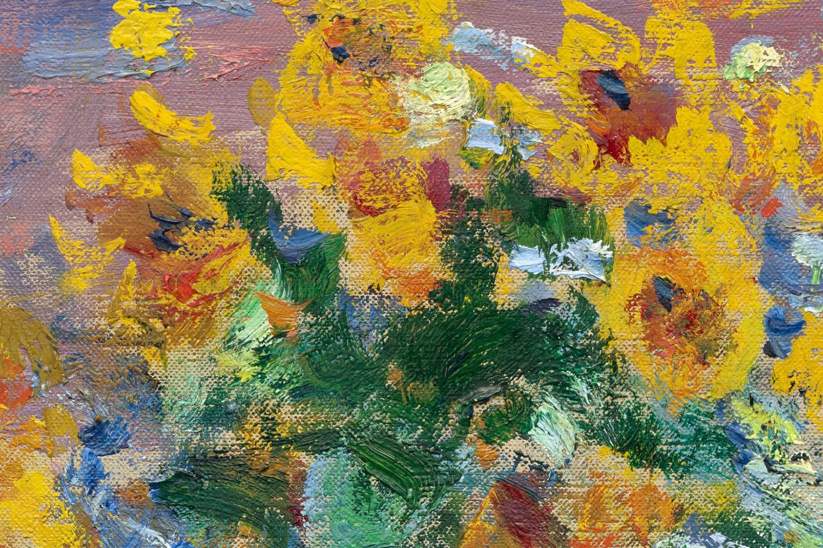 印象派莫奈油画作品《维特伊的艺术家花园》高清大图局部 (8)