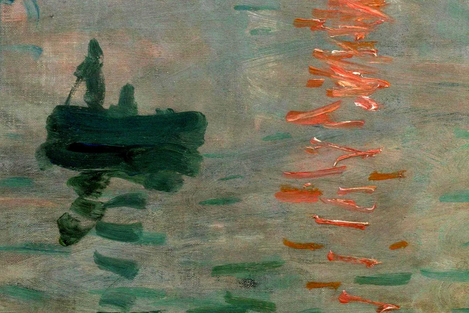 克劳德·莫奈《日出·印象》局部 (2)