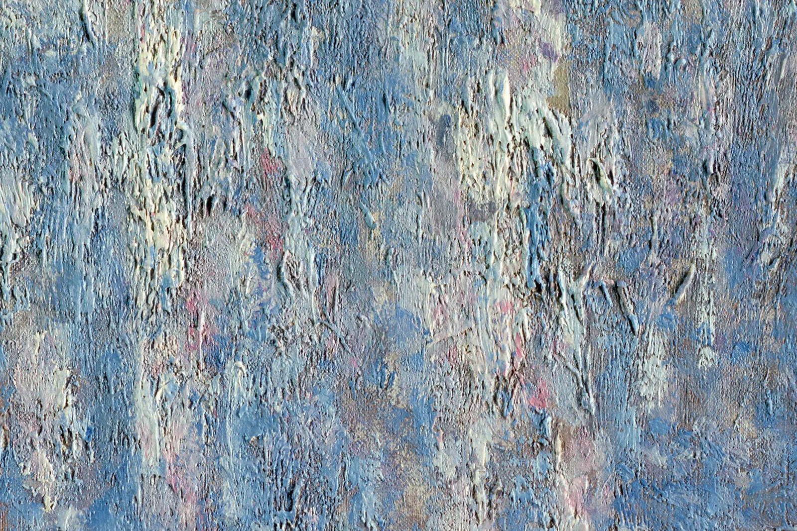 克劳德·莫奈油画《晨光中的鲁昂大教堂门廊》局部 (4)