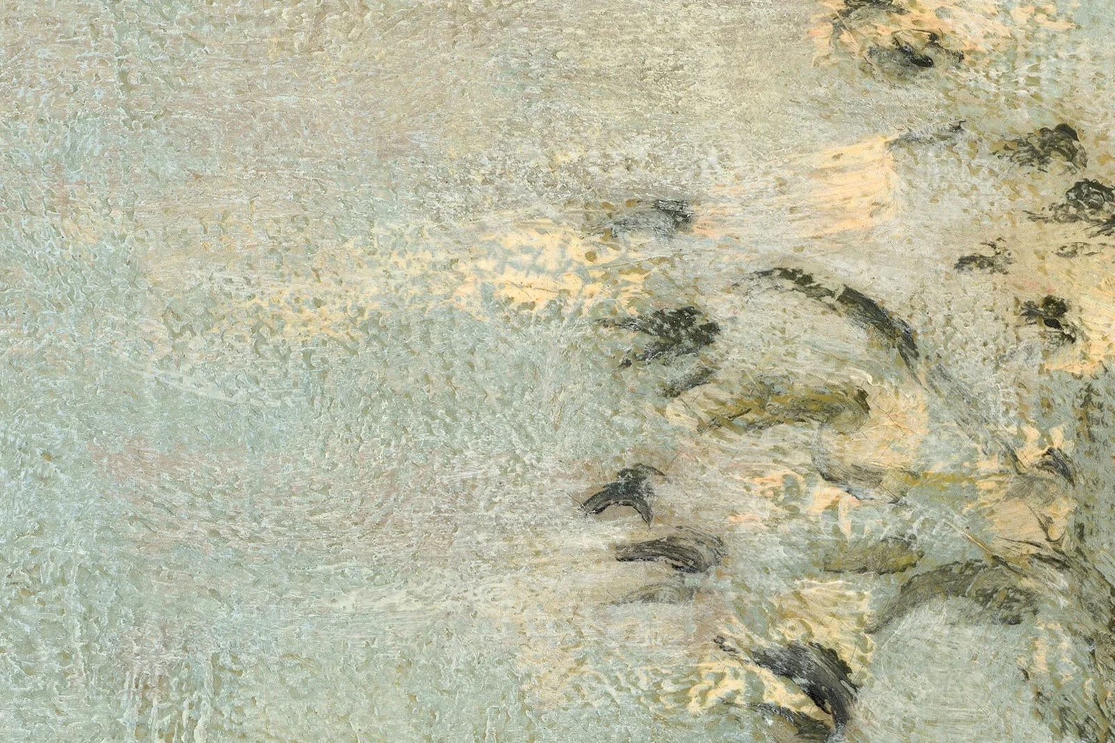 莫奈风景画《阿让特伊风景》超高清大图局部 (3)