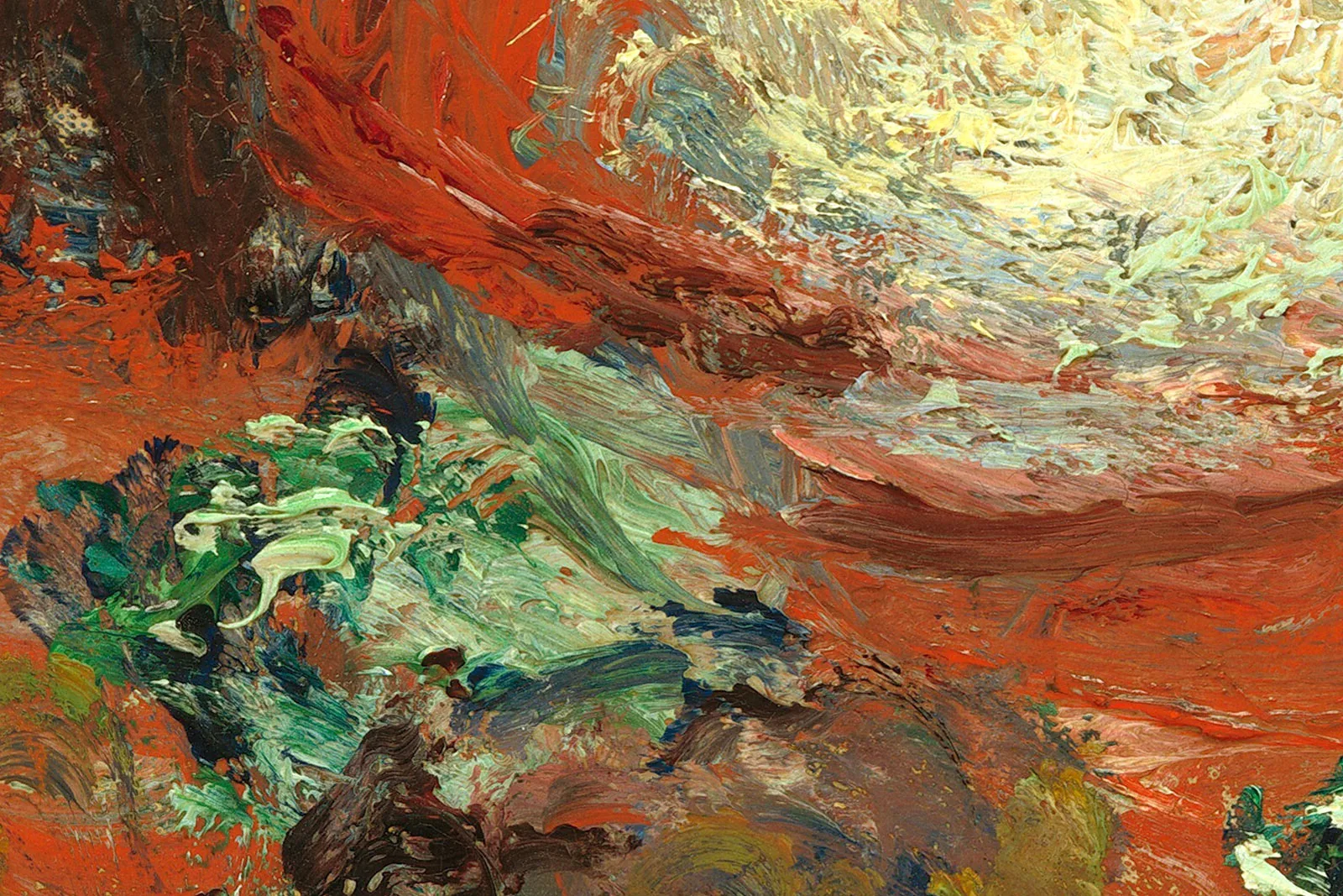 印象派莫奈油画静物花卉《菊芋花》超高清大图局部 (11)