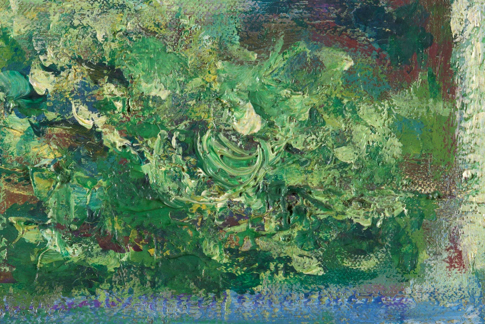 印象派莫奈作品《睡莲池》超高清大图局部 (9)