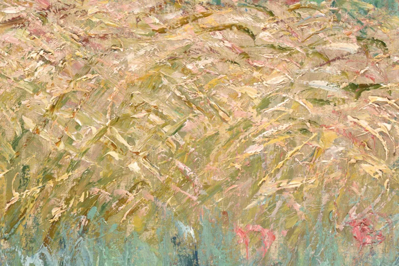 印象派莫奈油画风景《维特伊圣马丁岛小径》局部 (3)