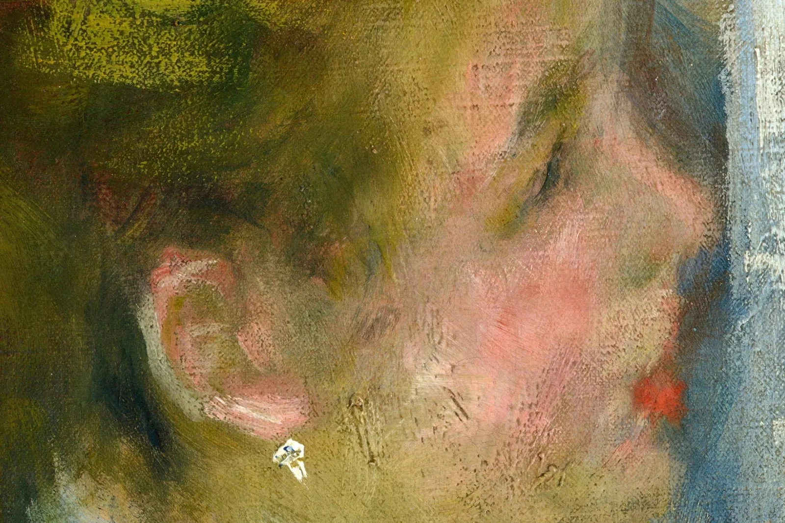 雷诺阿《红磨坊的舞会》超高清大图局部细节 (15)