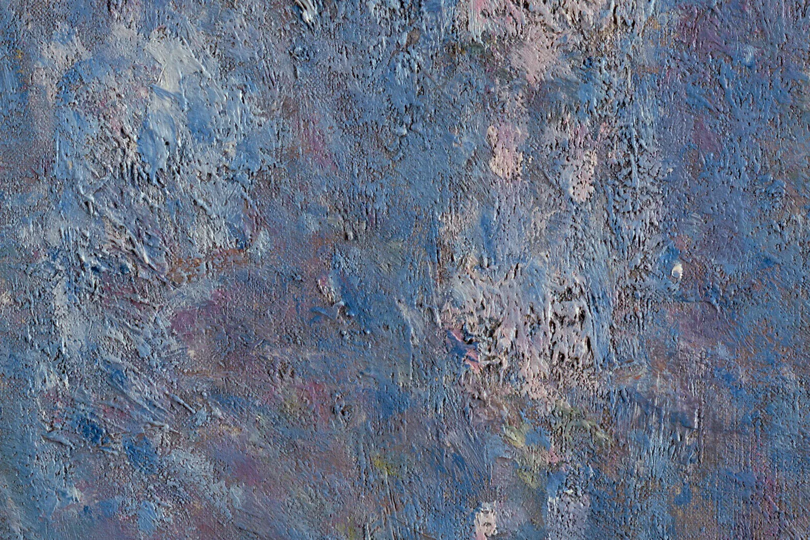 克劳德·莫奈油画《晨光中的鲁昂大教堂门廊》局部 (5)